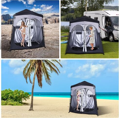CDEN Camping Shower Tent, Outdoor Shower Enclosure, Camping Shower, Outdoor Bathroom, Pop Up Changing Tent, Oversize in Saudi Arabia