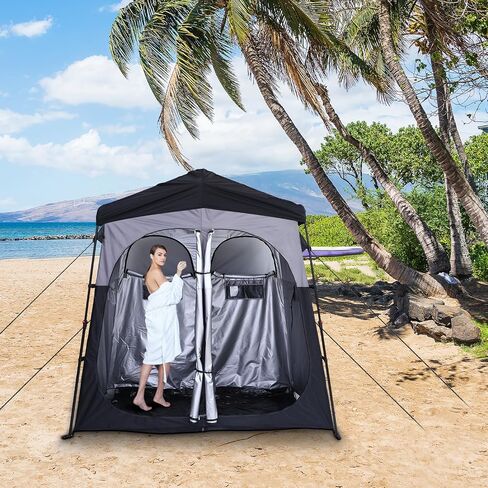 CDEN Camping Shower Tent, Outdoor Shower Enclosure, Camping Shower, Outdoor Bathroom, Pop Up Changing Tent, Oversize in Saudi Arabia