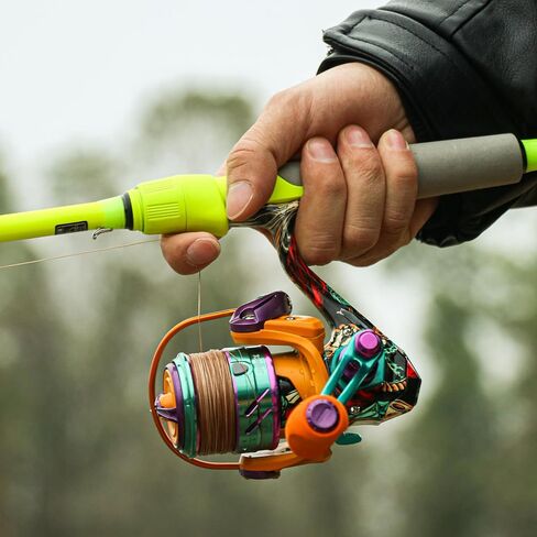 RUNCL Merced II Spinning Reel – 5.2:1 Gear Ratio, Max Drag 22.05 LB, Lightweight, Interchangeable Left/Right Hand, Ideal for Freshwater & Saltwater, Available in 2000, 3000, 4000, 5000 Models in Saudi Arabia
