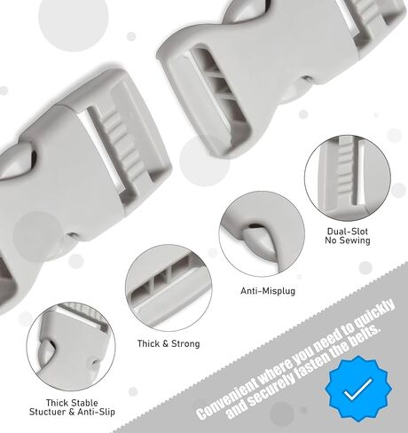 4 Pcs Olive Buckles for Straps 1 inch Plastic Belt Buckle 25mm Dual Adjustable No Sewing Quick Side Release Plastic Buckle Clips for Backpack Outdoor Paracord Bracelets Pet Collar Craft Accessory in Kuwait