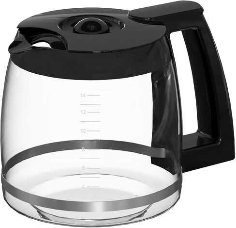 14-Cups Coffee Carafe Replacement Pot Compatible with Cuisinart Coffee Machine DCC-2200RC, DCC-2200, DCC-3200, DCC-3200P1, DCC-3200FR, DCC-3200CPAMZ, DCC-2600, DCC-2800,DCC-1800FR, CBC-7400 CBC-7000PC in Kuwait