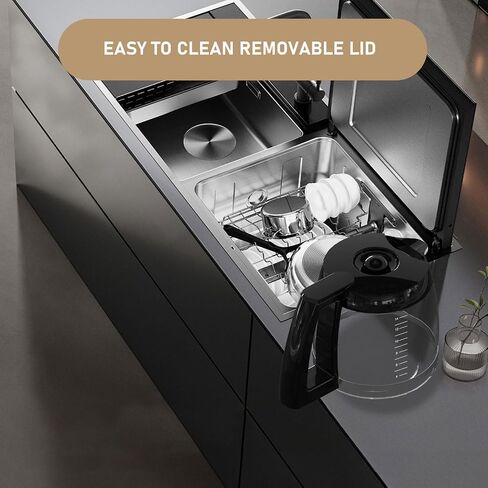14-Cups Coffee Carafe Replacement Pot Compatible with Cuisinart Coffee Machine DCC-2200RC, DCC-2200, DCC-3200, DCC-3200P1, DCC-3200FR, DCC-3200CPAMZ, DCC-2600, DCC-2800,DCC-1800FR, CBC-7400 CBC-7000PC in Kuwait