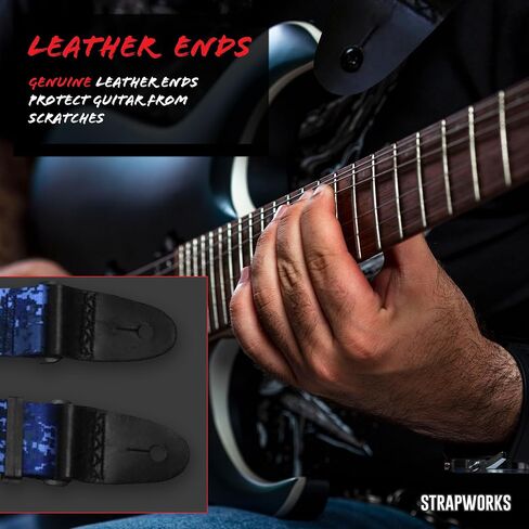 Guitar Strap - Stylish Straps for Electric and Acoustic Guitars, 2 Inches x 5 Feet, Camouflage in Saudi Arabia