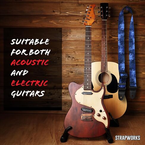 Guitar Strap - Stylish Straps for Electric and Acoustic Guitars, 2 Inches x 5 Feet, Camouflage in Saudi Arabia
