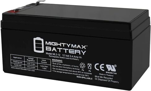 Mighty Max Battery 12V 3AH SLA Replacement Battery for B&B BP3-12 in Saudi Arabia