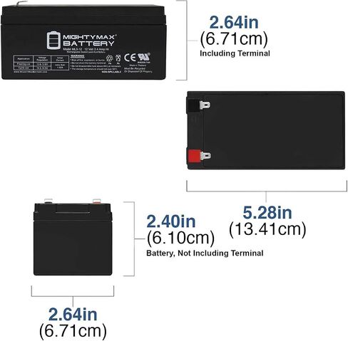 Mighty Max Battery 12V 3AH SLA Replacement Battery for B&B BP3-12 in Saudi Arabia