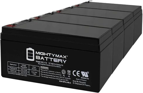 Mighty Max Battery 12V 3AH SLA Replacement Battery for B&B BP3-12 in Saudi Arabia