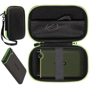 CaseSack Case for Transcend 2TB, 1T, 4T USB 3.1 Gen 1 StoreJet 25M3S SJ25M3S Rugged External Hard Drive TS2TSJ25M3S
