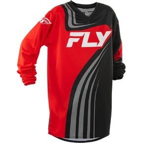 قميص Fly Racing 377-223YS للشباب F-16 أزرق حقيقي/أبيض Ys