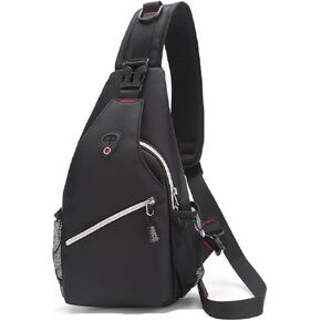 Sling Bag Crossbody Backpack, Multipurpose Crossbody Shoulder Bag Casual Chest Bag for Men, Crossbody Chest Bag for Travel Hiking.