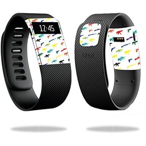 MightySkins Skin Compatible with Fitbit Charge Cover Skins Sticker Watch Fun Guns