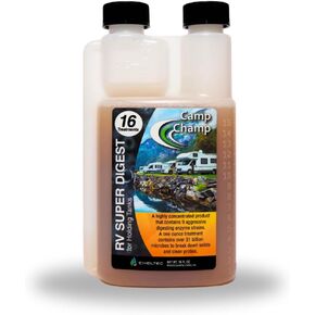 RV Advanced Holding Tank Treatment ECO-Friendly Strongest Enzyme Blend | Eliminate Tough Clogs | Liquifies Organic Waste | 16 oz Bottle