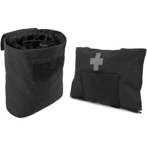 KRYDEX Molle Dump Pouch Roll-Up and KRYDEX Tactical Blow Out Kit Bag Medical Pouch Black
