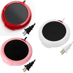 Large Candle Warmer White with Large Candle Warmer Pink and Red
