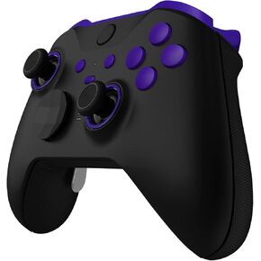 eXtremeRate Purple Custom Accent Rings + Replacement Buttons for Xbox Elite Wireless Controller Series 2 & Elite Series 2 Core Controller - Controller NOT Included
