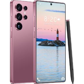 I25 Ultra 5G Unlocked Phones, Built in Pen, 7000mAh Long Battery Life Smartphone, 6.99" HD Screen Unlocked Cell Phone, 8+256GB Phone Android14, Face ID/Fingerprint Lock/Dual SIM/GPS (Rose Gold)