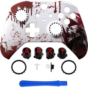eXtremeRate Blood Zombie Patterned Shell for Xbox Elite Series 2+Custom ABXY Replacement Buttons for Xbox Elite Series 2 Controller