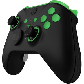 eXtremeRate Green Custom Accent Rings + Replacement Buttons for Xbox Elite Wireless Controller Series 2 & Elite Series 2 Core Controller - Controller NOT Included