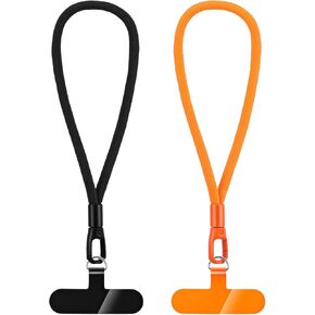 2Pcs Phone Lanyard Hand Wrist Strap Lanyard Cell Universal Cell Phone Patch Strap Rotatable Anti Theft Tether Smartphone Accessories for Women and Men