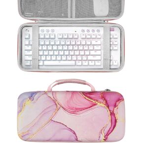 Geekria Tenkeyless TKL Keyboard Case, Hard Shell Travel Carrying Bag for 80%/87 Key Computer Mechanical Gaming Keyboard, Compatible with Logitech G PRO, G915 TKL, Razer BlackWidow V3 TKL (Slim)
