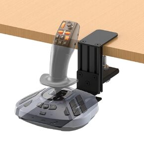 Mount Wuutyty Desk Mount متوافق مع Thrustmaster T.Flight Hotas One/Hotas 4/Stick X ، Simtask Farmstick ، ​​Velocityone FlightStick ، ​​G Extreme 3D Pro USB Jowstick ، ​​Winwing Ursa Minor Fighter/الخطوط الجوية