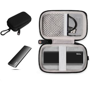 GetGear Portable Case متوافق مع Nectac Portable SSD USB3.2 Gen2 1TB ، 2TB ، 512GB