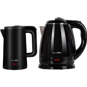 0.8L Small Electric Kettle Black + 1.2L Electric Kettle Black