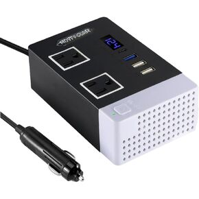 300W Car Power Helverter ، DC 12V to 110V AC Car Plug Adapter Outlet مع USB 3.0/2.0 شاحن الشاحن/شاحن السيارة للكمبيوتر المحمول