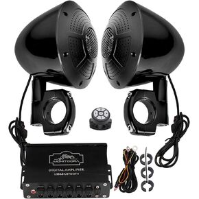 Mokitdora 1000W 4-channel 4 "دراجة نارية Bluetooth Amplifier & Speakers Comple