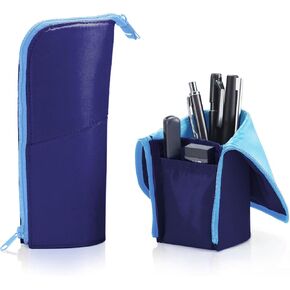 KOKUYO Neo Critz Pen Case, Large Size, Navy x Light Blue, Japan Import (F-VBF181-2)