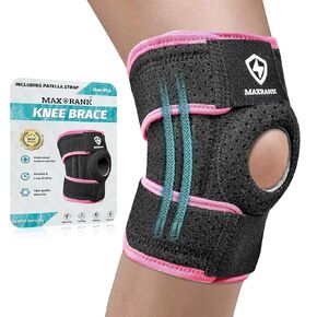 Knee Brace with Side Stabilizers - Adjustable Knee Support with Patella Gel Pad, Knee Wraps for MCL Osteoarthritis Meniscus Tear, Arthritis, ACL, Pain Relief, Working, Men & Women (15-19.5'')