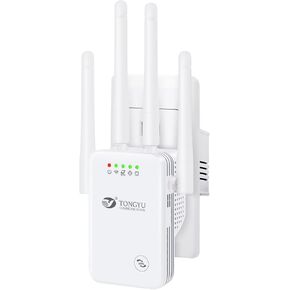 300Mbps WiFi Repeater/Extender Signal Booster for Home and Outdoor,Full Coverage 5000 sq.ft and 35 Devices WiFi Range Extender,with Repeater,Ap,Router 3-in-1 Function