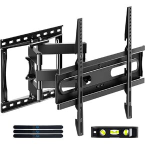 TV Wall Mount for 32-65 Inch, Mount with Swivel and Tilt, Full Motion TV Bracket with Articulating Dual Arms, Fits 16inch Studs, Max VESA 400X400 mm