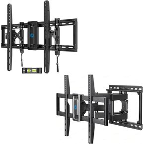 Pipishell Advanced Tilt TV Wall Mount, Wall Mount TV Bracket for Most 42–90 inch TVs up to 132 lbs & PILF3 Full Motion TV Wall Mount for 37-75 inch Flat/Curved TVs