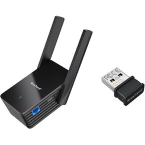 BrosTrend WiFi 6 AX3000 WiFi to Ethernet Adapter with RJ45 Gigabit Port + BrosTrend AX300 WiFi 6 Linux Compatible WiFi Adapter