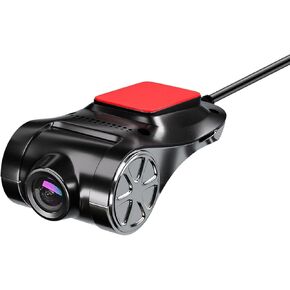 Car Camera USB Recorder, Loop Recording ADAS, Wind Screen Dash Cam, with SD Memory Card, for Android Radio Stereo GPS. (BLACK-32G)