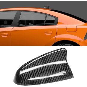 Compatible with Dodge Charger 2015-2023 Antenna Cover Shark Fin Trim Hood Real Carbon Fiber Automotive Roof Aerials (Black)