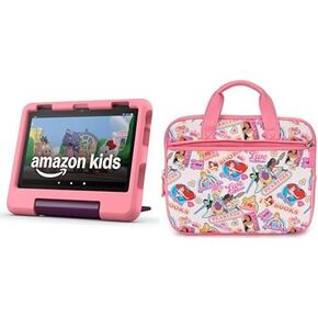 Amazon Fire HD 8 Kids tablet (32GB, Disney Princess) Sleeve Bundle