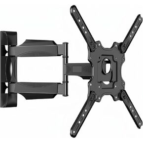 Full Motion TV Wall Mount, with Swivel and Tilt, for 32" to 60" TVs and Flat Panels, LED LCD up to 70 Lbs, VESA 100x100mm to 400x400mm, Black