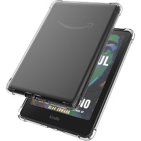 Transparent Soft TPU Case for 6.8 inch Kindle Paperwhite 11th Generation 2021 Tablet,Drop Protection Cover, Shockproof Clear Lightweight Slim Shell (Transparent)