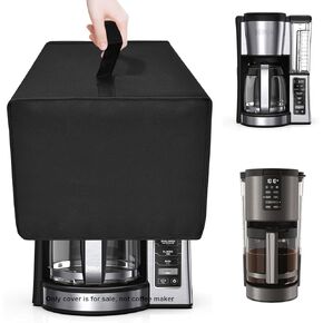 Dust cover for Ninja Coffee Maker Waterproof Coffee Machine Cover Case for Ninja 12-Cup Programmable Coffee Brewer CE251/Ninja Programmable XL 14-Cup Coffee Maker DCM201BK (Black)