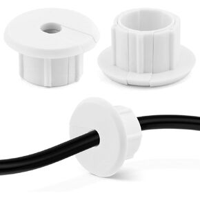Cable Routing Kit for Starlink,Wall Bushing Grommet for Starlink Dishy Router Ethernet Adapter Cable,Cable Bushing,Cable Wall Pass Through for 1'' Wall Hole and Furniture Wire Hole,2Pcs