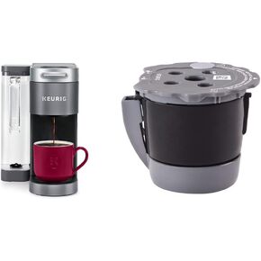 Keurig® K-Supreme Single Serve K-Cup Pod Coffee Maker, MultiStream Technology, Gray My K-Cup Universal Reusable Filter MultiStream Technology - Gray Bundle