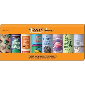 BIC Special Edition Rotating Trends Series Lighters, Set of 8 Lighters
