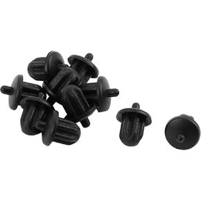UXCELL Black Rubber 6.35mm Audio Jack PC DVD Socket Ducke Cover 10pcs