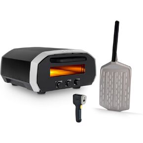 Ooni Volt Electric Pizza Oven - Pro Pizza Oven Bundle - Includes 12" Perforated Pizza Peel and Ooni Digital Thermometer