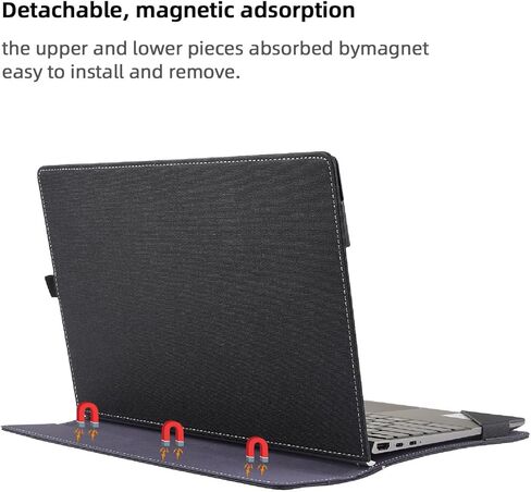 تغطية حالة الكمبيوتر المحمول فقط ل 2024 Microsoft Surface Laptop 7 15 بوصة (طراز 2037) دفتر دفتر قابلة للفصل ثقب حماية حماية الكمبيوتر (رمادي داكن ، 15) in Kuwait