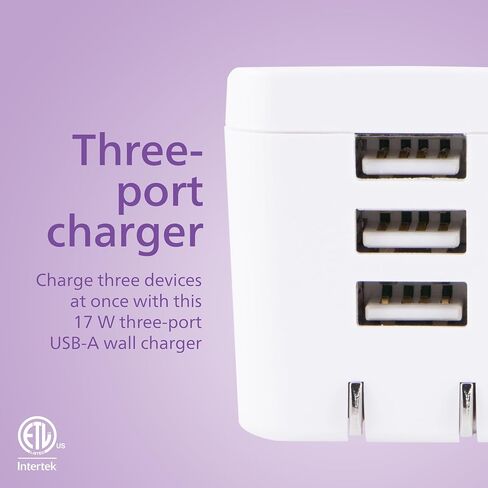 Charger Charger Fast Charge Fast ، 65W USB C ، كتلة شاحن 3-PORT GAN USB C مع USB A و USB C ، شاحن جدران سريع قابل للطي لـ iPhone 16 ، سلسلة 15 ، iPad Pro ، White ، DLP3653W/37 in Kuwait