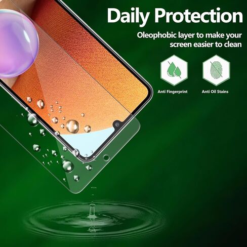 2 Pack for Samsung Galaxy A32 5G Screen Protector, Tempered-Glass, Micro-curved Edges, Case Friendly, Bubble Free, HD Clear, Easy Installation in Saudi Arabia