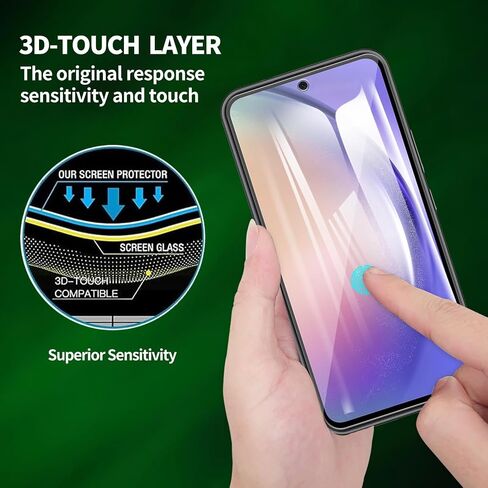 2 Pack for Samsung Galaxy A32 5G Screen Protector, Tempered-Glass, Micro-curved Edges, Case Friendly, Bubble Free, HD Clear, Easy Installation in Saudi Arabia